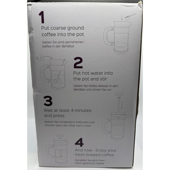 BonVivo Gazetrao I 34 oz (8 Cup) French Press Copper Finish NEW - Picture 3 of 11